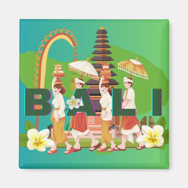 Aimant Les prières balinaises attisent l'essence de la dé (Devant)