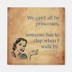 Aimant Les princesses de SlipperyJoe applaudissent affich