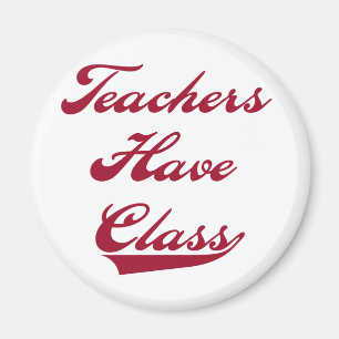Aimant Les professeurs ont le rouge de classe