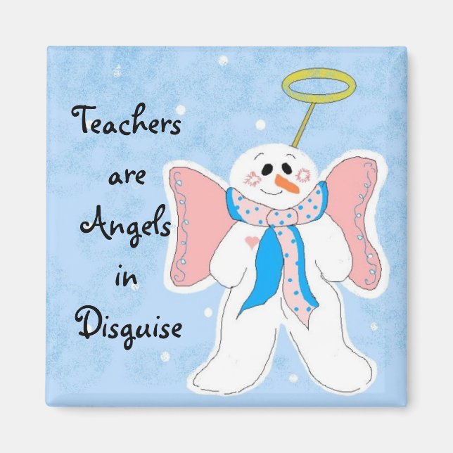 Aimant Les professeurs roses sont des anges (Devant)