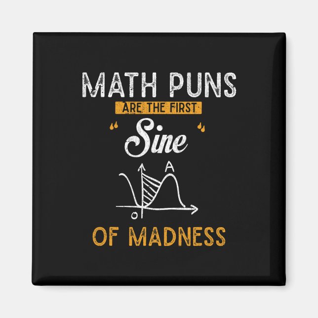 Aimant Les Puns Maths De Calcul Drôle Sont La Première Si (Devant)