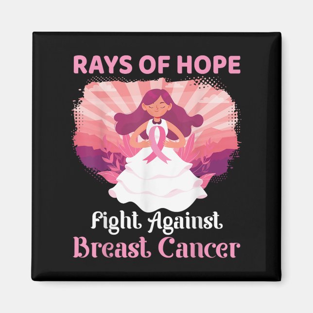 Aimant Les Rayons D'Espoir Rose Luttent Contre Le Cancer  (Devant)