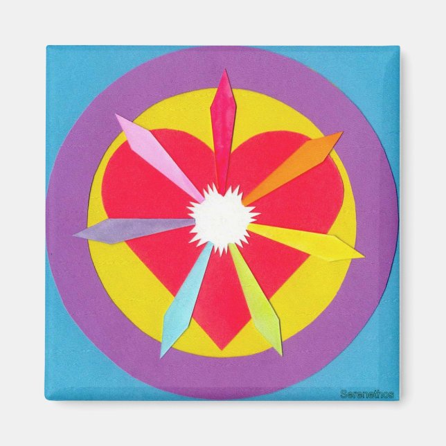 Aimant Les rayons du coeur (Devant)