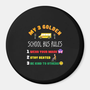 Aimant Les Règles Des Bus Pour Les Étudiants Funny Scho