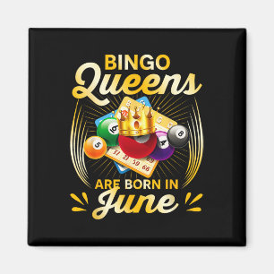 Aimant Les Reines De Bingo Sont Nées En Juin Vintage Noël