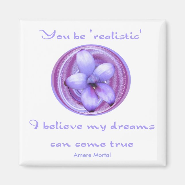 Aimant Les rêves peuvent devenir réalité (Devant)