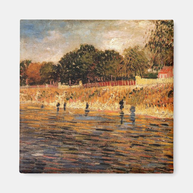 Aimant Les rives de la Seine par Vincent van Gogh (Devant)