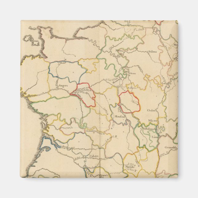 Aimant Les rivières France (Devant)