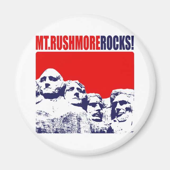 Aimant Les Rochers du Mont Rushmore ! (Devant)