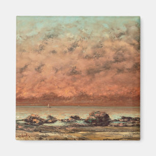 Aimant Les roches de noir chez Trouville, 1865 - 66