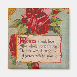 Aimant Les roses parlent d'amour