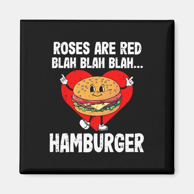 Aimant Les roses sont rouges, humour de la Saint-Valentin (Devant)
