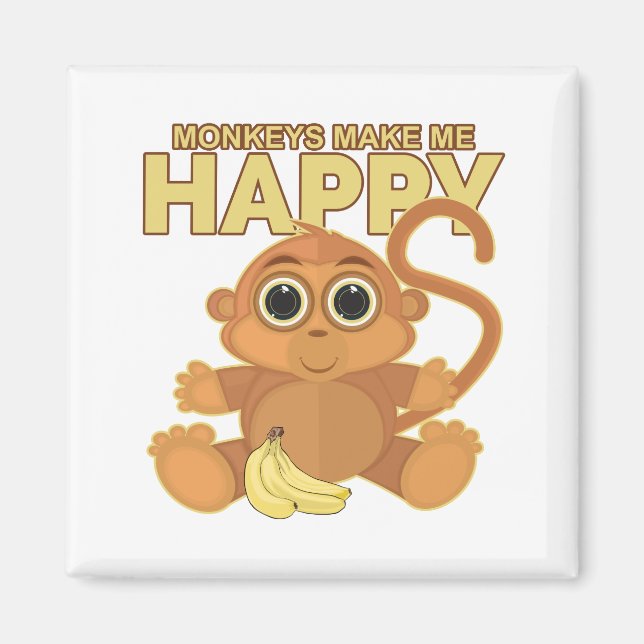 Aimant Les singes Me Rendent Heureux (Devant)
