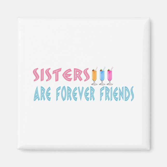 Aimant Les soeurs sont pour toujours des amis (Devant)