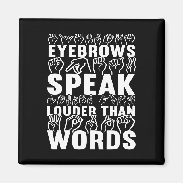 Aimant Les sourcils Parlent Plus Haut Que Les Mots Sensib (Devant)