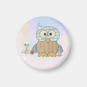 Aimant Les souris coulent des hiboux