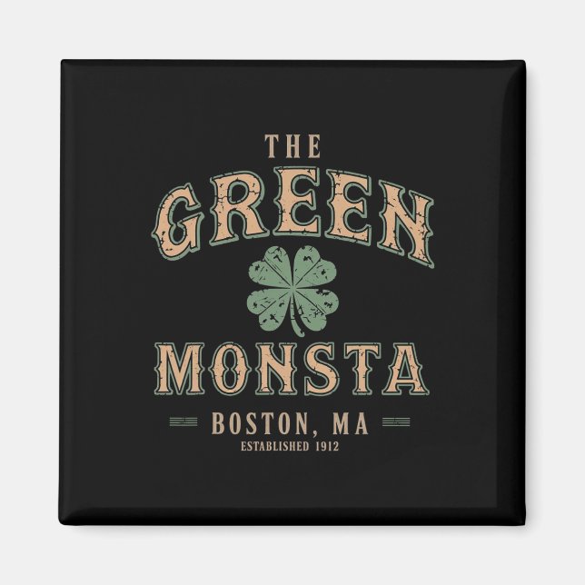 Aimant Les tenues de Green Monsta pour la Saint-Patrick à (Devant)
