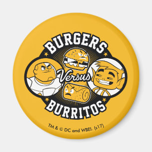 Aimant Les titans de l'adolescence vont ! hamburgers de  