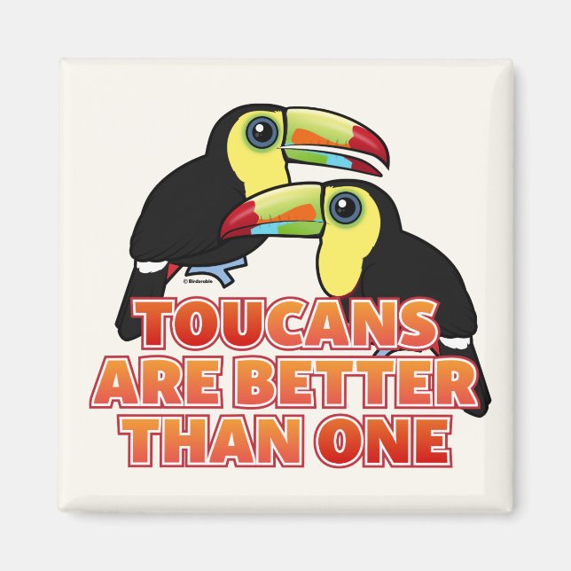 Aimant Les Toucans Vont Mieux Qu'Un (Devant)