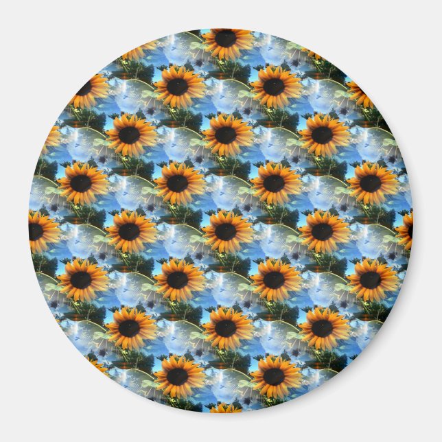 Aimant Les tournesols de Caitlin... (Devant)