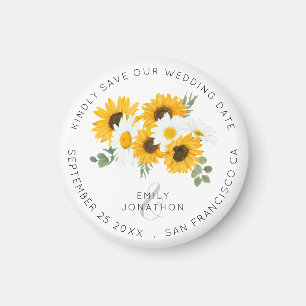 Aimant Les Tournesols Rustiques Gardent Floral Sauver La