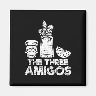 Aimant Les Trois Amigos Chemise Tequila Lime Salt Hommes 