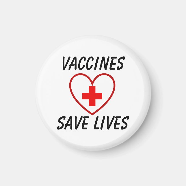 Aimant Les vaccins sauvent des vies (Devant)