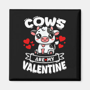 Aimant Les vaches sont ma Saint-Valentin Enfants Tout-Pet