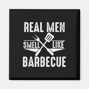 Aimant Les Véritables Hommes Sentent Comme Barbecue Drôle