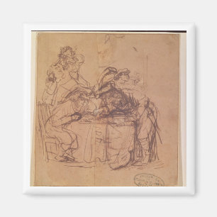 Aimant Les vices du fils prodigue (à l'encre sur le pape