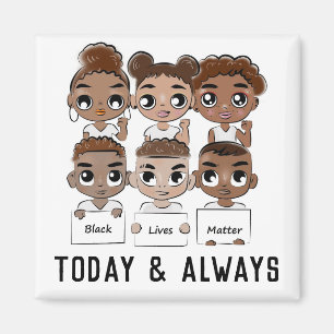 Aimant Les vies noires comptent aujourd'hui et toujours