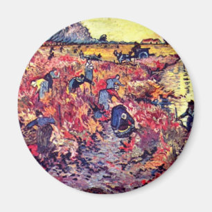 Aimant Les vignes rouges par Vincent van Gogh
