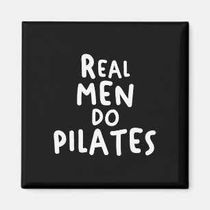 Aimant Les vrais hommes font Pilates Workout Exercise Yog