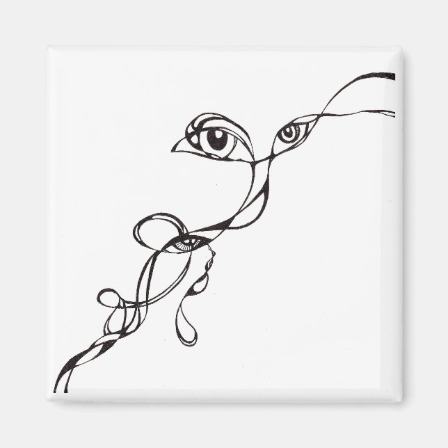 Aimant Les yeux dans le noir (Devant)