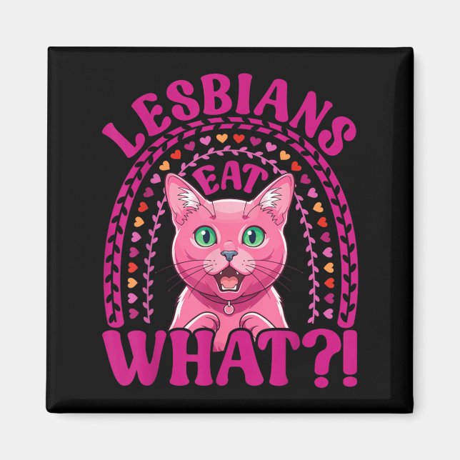 Aimant Lesbiennes Mange Quoi Drôle Choqué Korat Cat Pride (Devant)