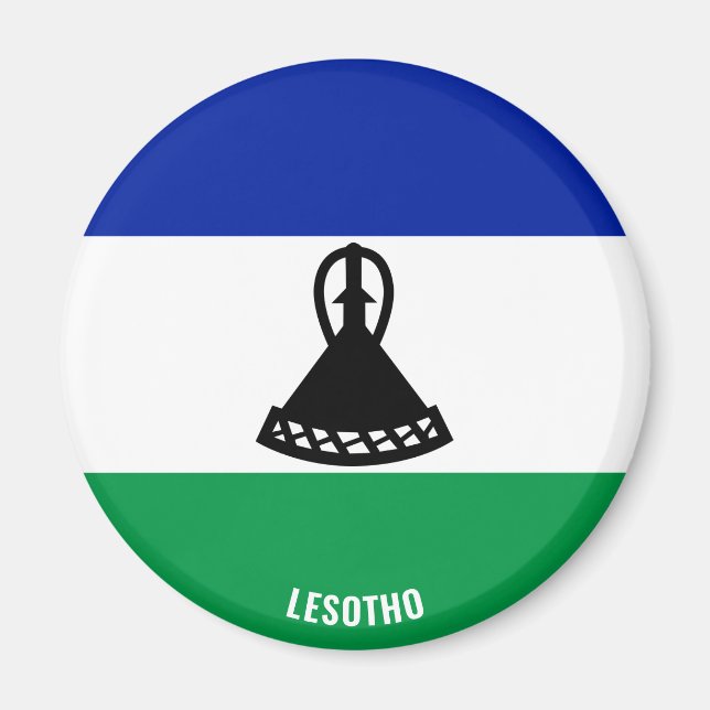Aimant Lesotho Drapeau charmant patriotique (Devant)