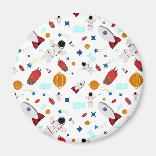 Aimant L'espace extra-atmosphérique pour enfants et Motif