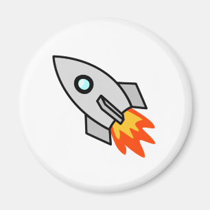 Aimant L'espace Rocket de bande dessinée