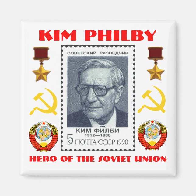 Aimant L'espion britannique Kim Philby, héros de l'Union  (Devant)