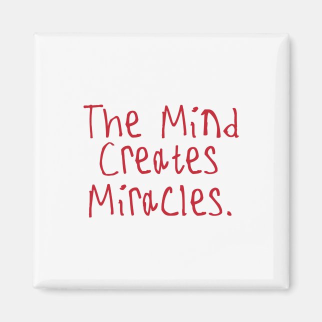 Aimant L'esprit crée un sticker Miracles1 (Devant)