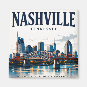 Aimant L'esprit de Nashville, ville de musique