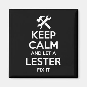 Aimant Lester Funny Nom de famille Anniversaire Famille A