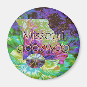 Aimant L'état Geocaching du Missouri fournit l'aimant