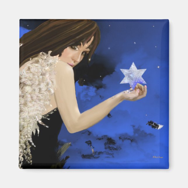 Aimant L'étoile bleue (Devant)