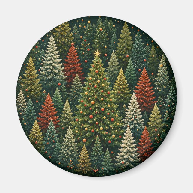Aimant L'étoile de la forêt de minuit (Devant)