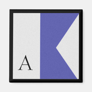Aimant Lettre A de l'alphabet magnétique du drapeau nauti