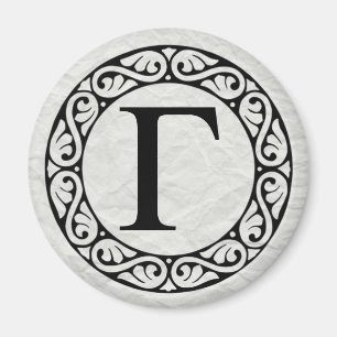 Aimant LETTRE AlphabET GRECQUE Gamma