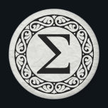 Aimant LETTRE AlphabET GRECQUE Sigma<br><div class="desc">Dans ses formes classiques et modernes,  l'alphabet grec contient 24 lettres,  de l'alpha à l'oméga. Sigma,  montré ici,  est la dix-huitième lettre de l'alphabet grec. Cette conception est présentée sur un arrière - plan de papier blanc écaillé,  qui peut être remplacé par un arc-en-ciel de choix de couleurs claires.</div>