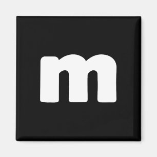 Aimant Lettre amusante M Groupes Halloween Team Groupes C