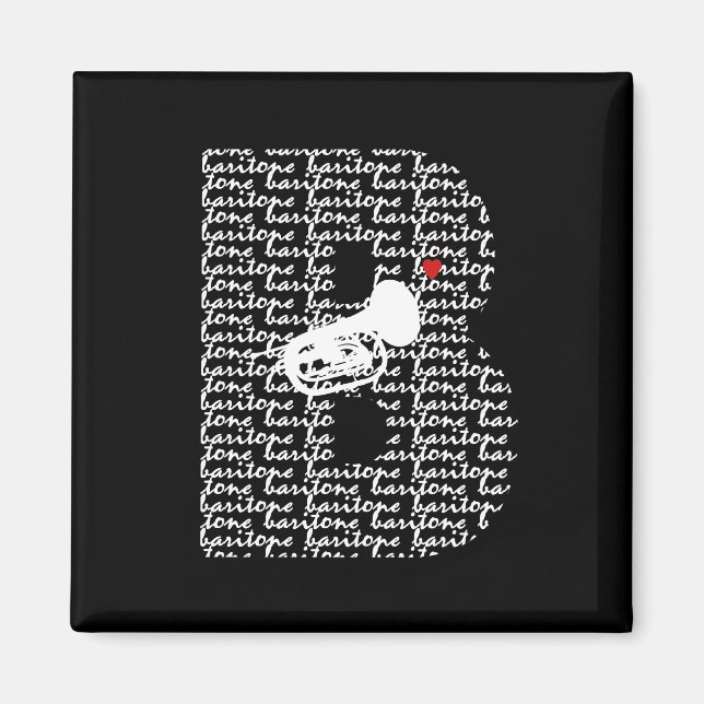 AIMANT LETTRE BARITONE B (Devant)